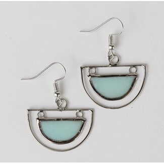 Philippines Half Moon Capiz Earrings Philippines Half Moon Capiz Earrings