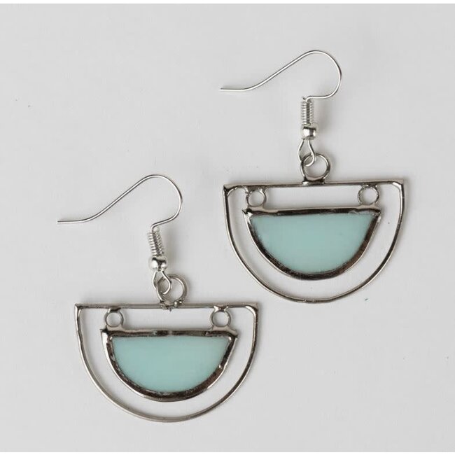 Half Moon Capiz Earrings