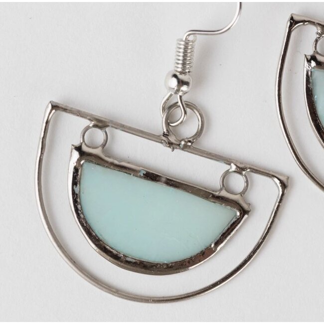 Half Moon Capiz Earrings