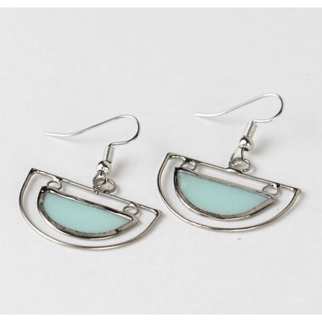 Half Moon Capiz Earrings