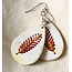 CLEARANCE Lacay Stitched Drop Teardrop Earrings