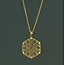 Mandala Brass Medallion Necklace