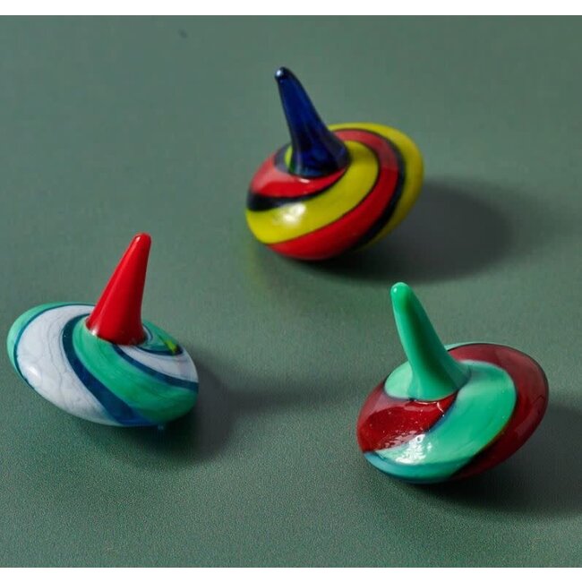 Multi-Coloured Glass Tops, Assorted