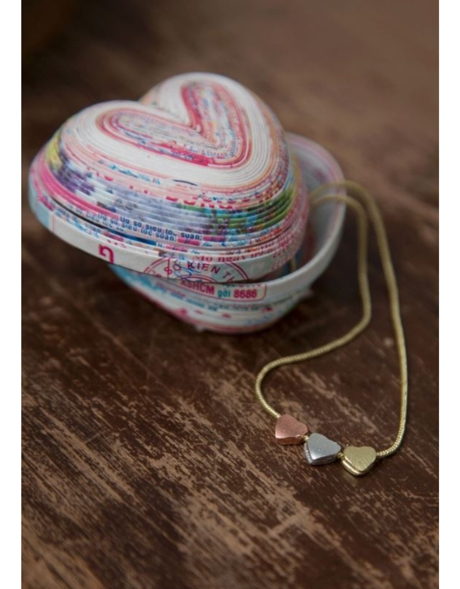 Vietnam Recycled Paper Heart Box, Vietnam