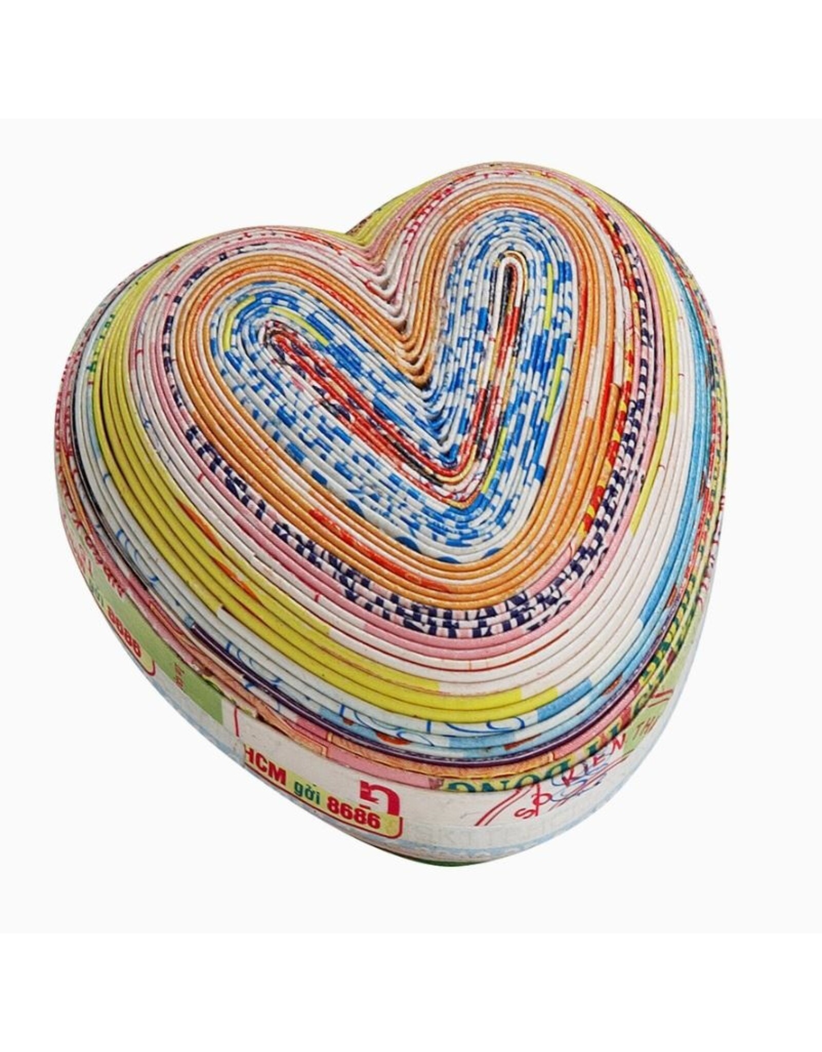 Vietnam Recycled Paper Heart Box, Vietnam