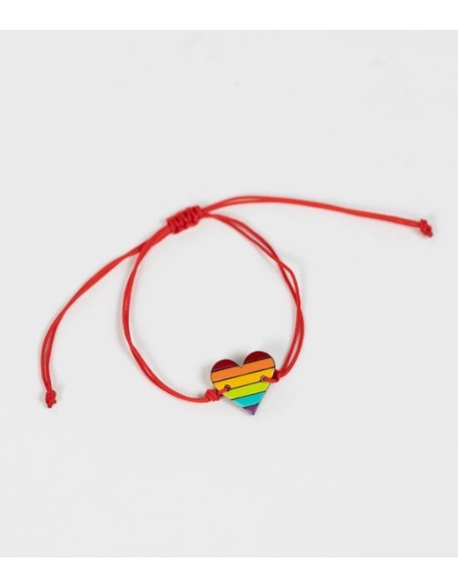 Colombia Rainbow Heart Gourd Bracelet, Colombia