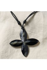 Vietnam Reclaimed Horn Cross Necklace, Vietnam
