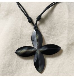 Vietnam Reclaimed Horn Cross Necklace, Vietnam