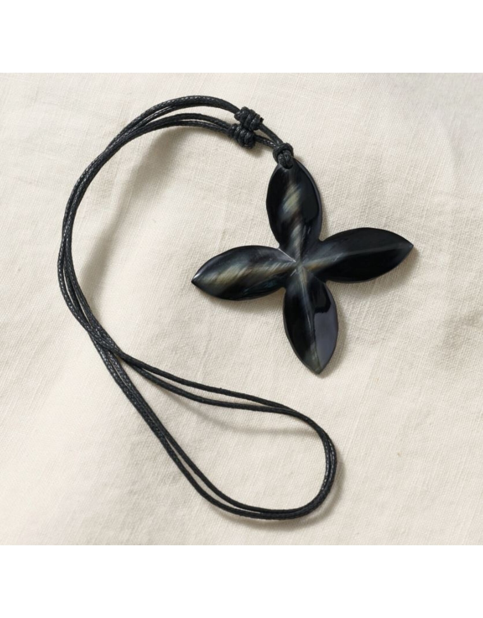 Vietnam Reclaimed Horn Cross Necklace, Vietnam