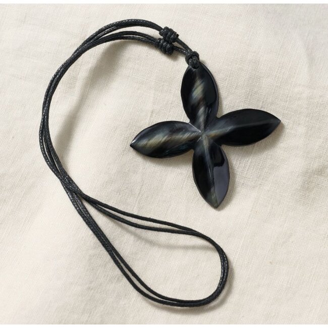 CLEARANCE Reclaimed Horn Cross Necklace