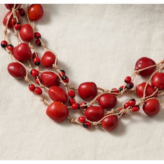 Vyna Multistrand Seed Necklace