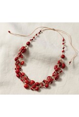 Ecuador Vyna Multistrand Seed Necklace, Ecuador
