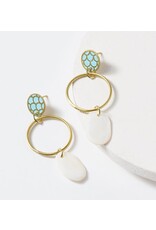 India Dhavala Dangle Earrings, India