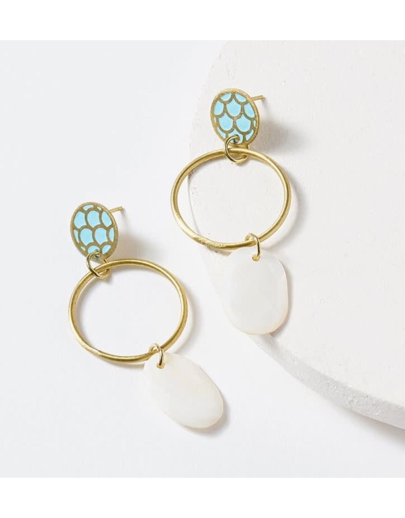 India Dhavala Dangle Earrings, India