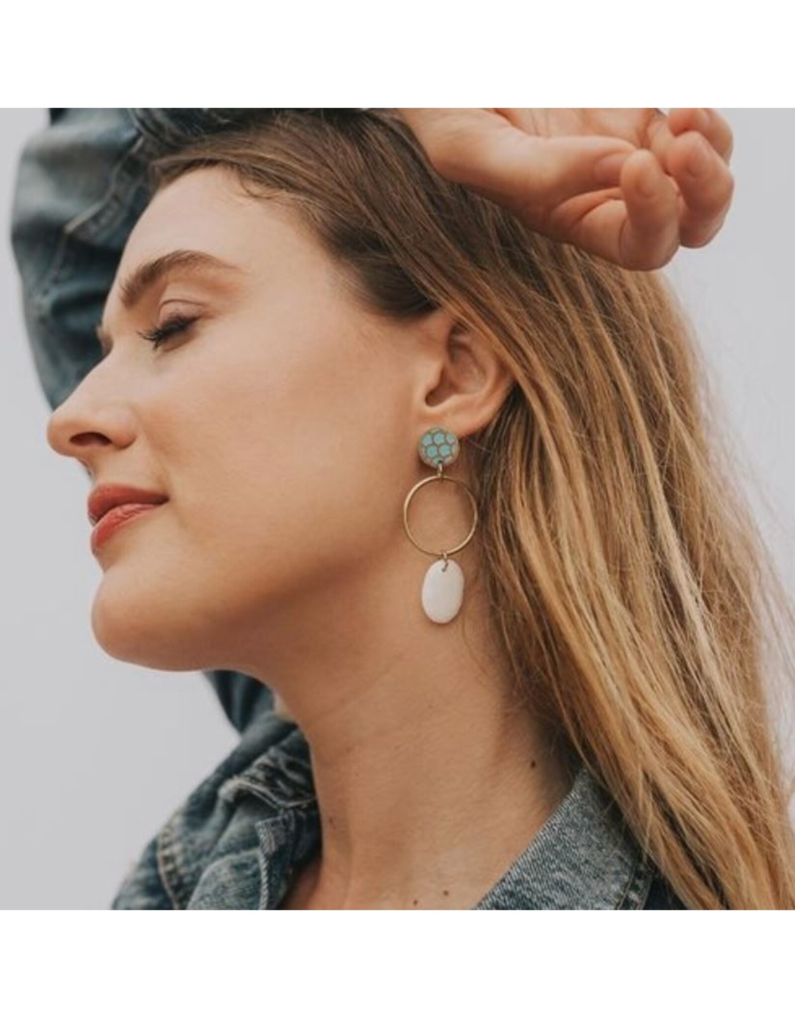India Dhavala Dangle Earrings, India