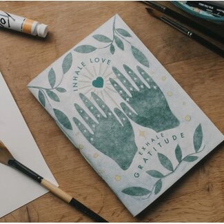 India Exhale Gratitude Recycled Paper Journal
