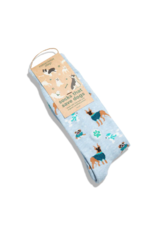 India Crew Socks That Save Dogs - Blue