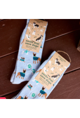 India Crew Socks That Save Dogs - Blue