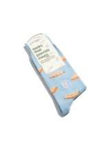 India Crew Socks That Provide Meals - Blue Sandwiches