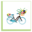 Quilling Card - Bicycle & Flower Basket