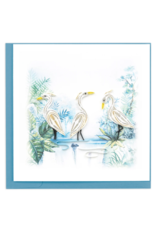 Vietnam Quilled Three Herons Card, Vietnam