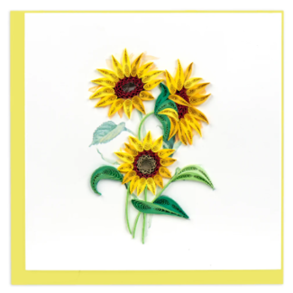 Vietnam Quilling Card - Wild Sunflowers