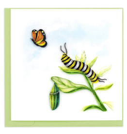 Vietnam Quilled Caterpillar Card, Vietnam