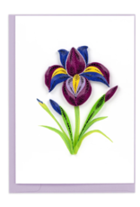 Vietnam Quilled Iris w/ Yellow Mini Card, Vietnam