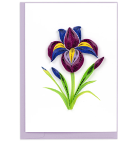 Vietnam Quilled Iris w/ Yellow Mini Card, Vietnam