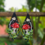 Guatemala Woodland Mushroom Fringe Earrings
