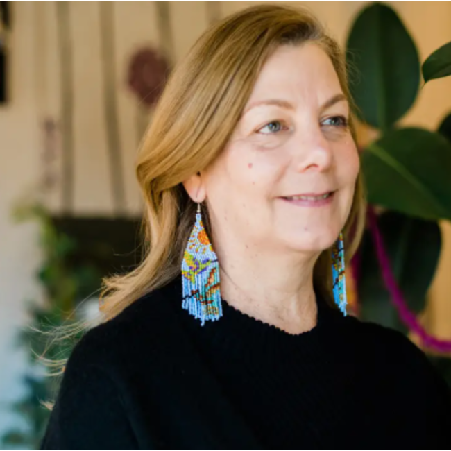 Hummingbird Fringe Earrings - Daylight