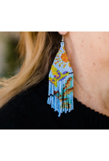 Guatemala Hummingbird Fringe Earrings - Daylight, Guatemala