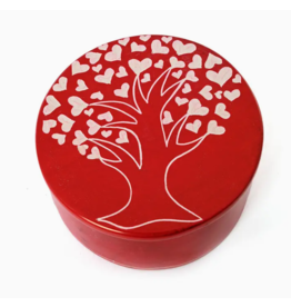 Kenya Tree of Hearts Soapstone Box, Kenya