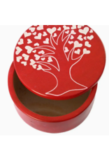 Kenya Tree of Hearts Soapstone Box, Kenya