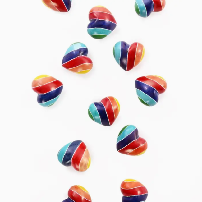 Heart-Shaped Kisii Stone Paperweights