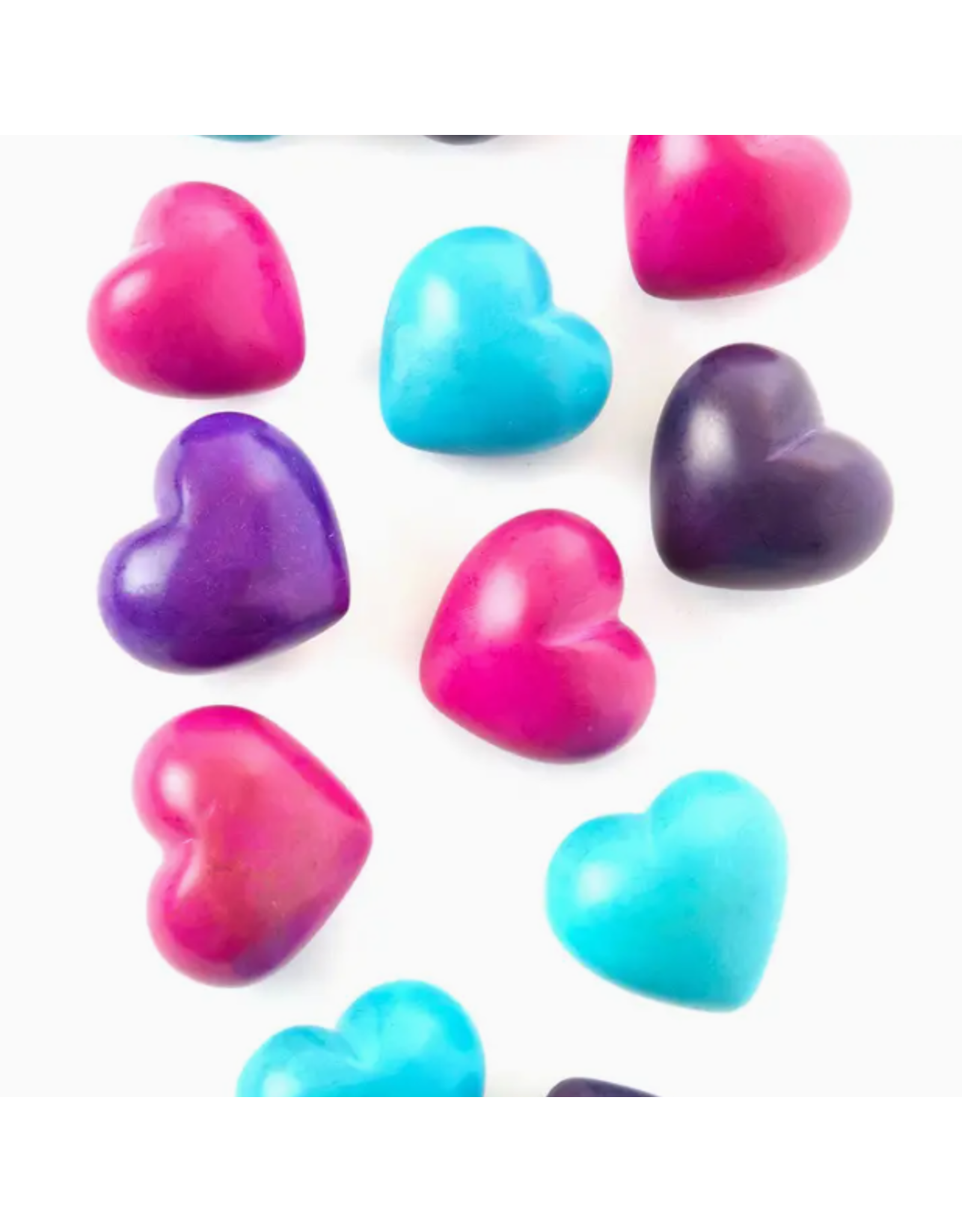 Kenya Heart-Shaped Kisii Stone Paperweights, Kenya