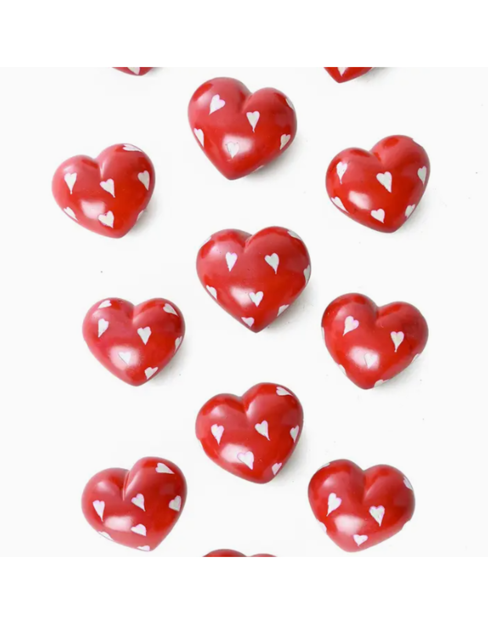Kenya Heart-Shaped Kisii Stone Paperweights, Kenya