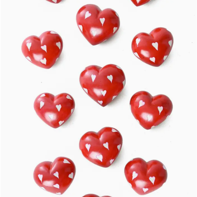 Heart-Shaped Kisii Stone Paperweights
