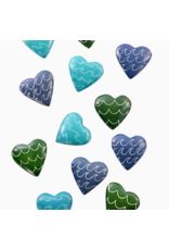 Kenya Heart-Shaped Kisii Stone Paperweights, Kenya