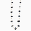 Navy Floating Stone & Maasai Bead Necklace