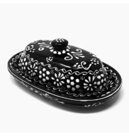 Mexico Encantada Butter Dish - Ink