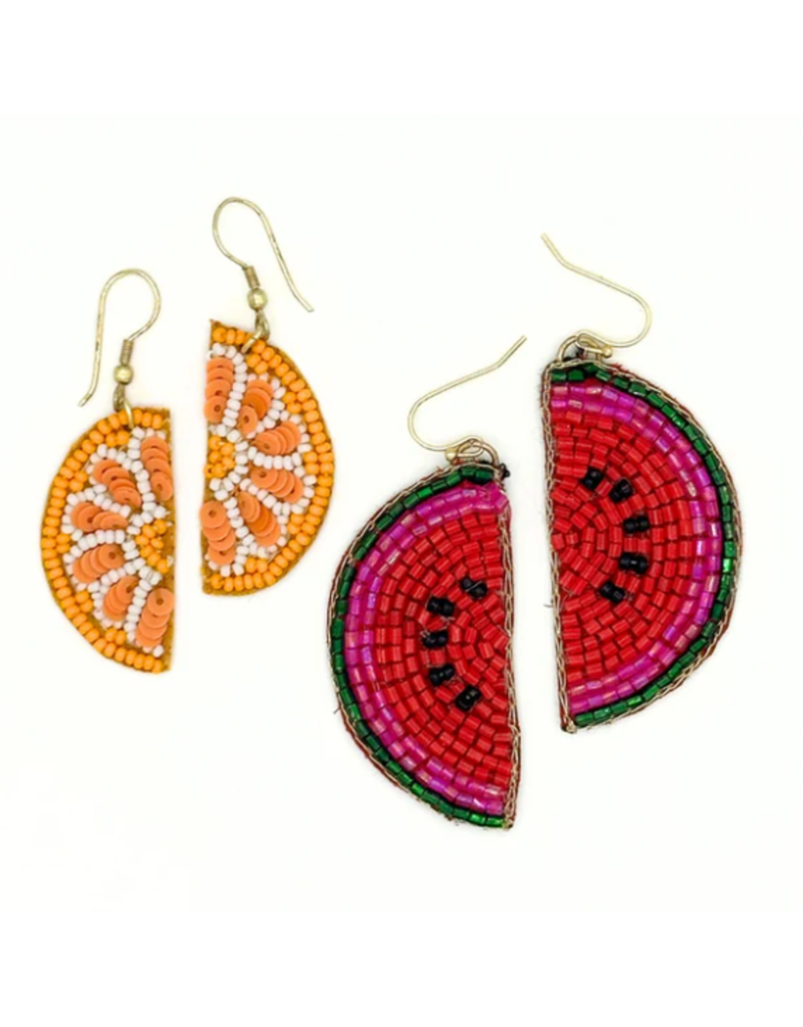 India Beaded Fruit Earrings, India