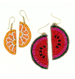 India Beaded Fruit Earrings, India