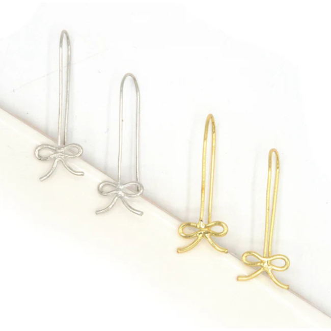 Bow Drop Earrings