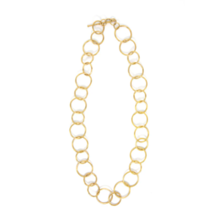 India Light Loop Brass Chain Necklace