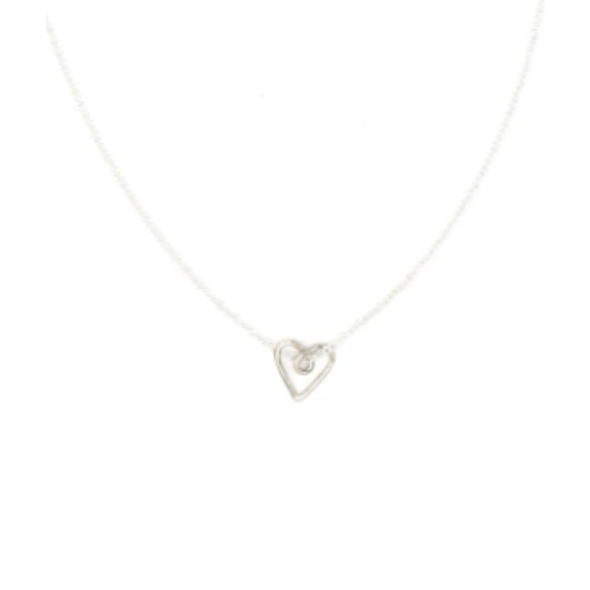 Sweetie Heart Necklace - Sterling Silver