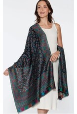 India Jamevar Shawl in Blue, India