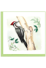 Vietnam Quilled Pileated Woodpecker Card