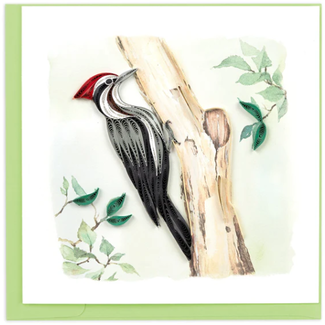 Vietnam Quilled Card - Pileated Woodpecker