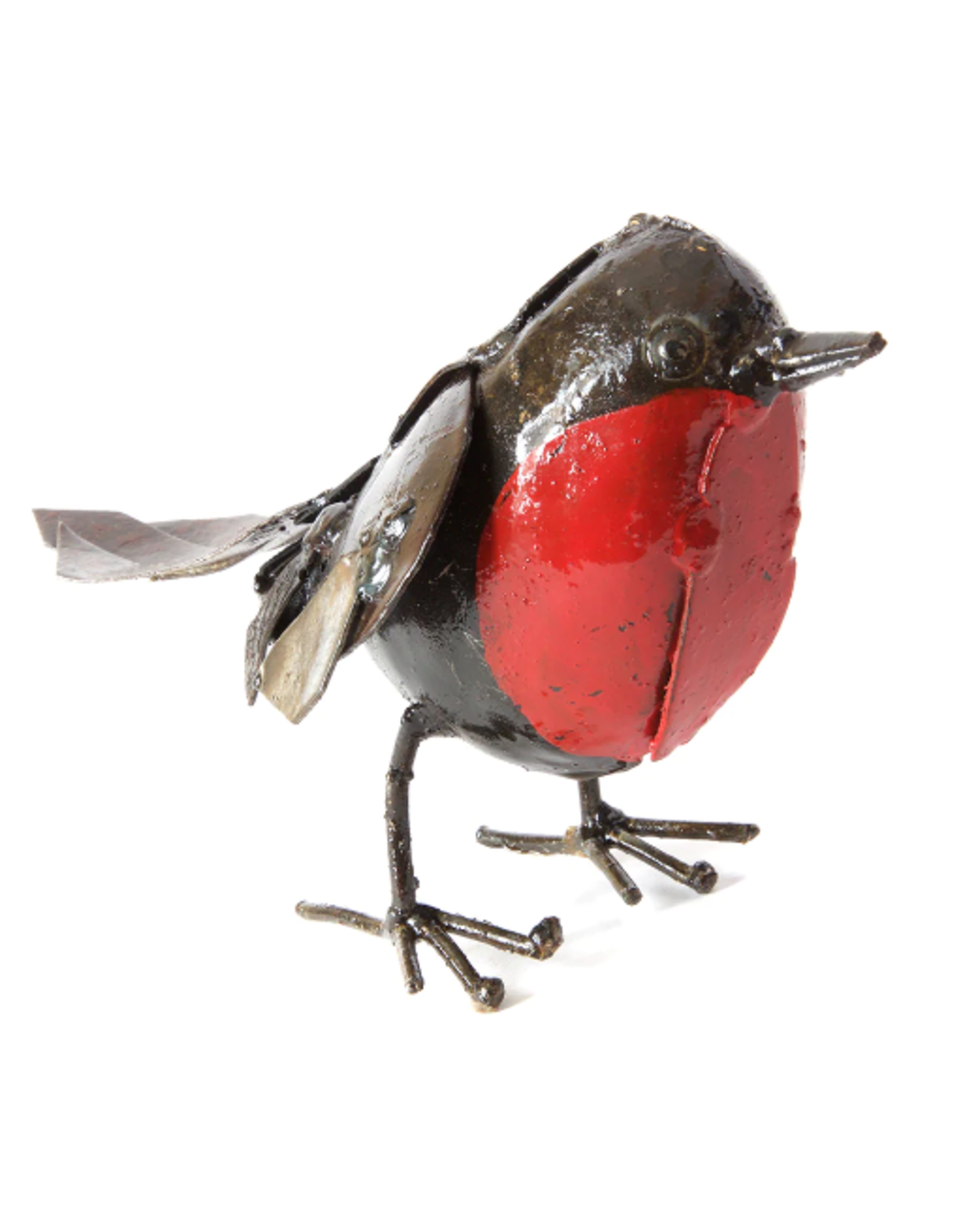 Zimbabwe Recycled Metal Robin Sculpture